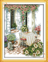 Summer afternoon(2)scenery home decor canvas Cross Stitch kits 14ct white 11ct print embroidery DIY handmade needlework wall 2024 - buy cheap