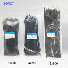 Juego de cables de plástico de nailon autoblocantes, 3x20 0/4x20/5x300, 300 uds, 2 colores 2024 - compra barato