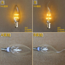 4 pcs LED Lampada Edison Lâmpada do Bulbo Bombilla Luz Retro Vintage Luz Ampolas Decorativas 1 W 220 V E14 C35 2024 - compre barato