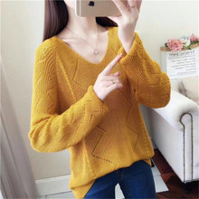 New  Fashion 2020 Women Spring Summer knitted Sweater  Pullovers Casual Female Knitted Lace Thin  Pullover  Lady  knitting shirt 2024 - buy cheap