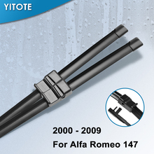 YITOTE-escobillas de limpiaparabrisas para Alfa Romeo 147, brazo de enganche lateral, 2000, 2001, 2002, 2003, 2004, 2005, 2006, 2007, 2008, 2009 2024 - compra barato
