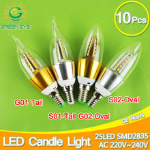 10pcs E14 LED Candle Bulb Golden Aluminum 9w 12w LED Light 220V Led Lamp Cool Warm White Lampada Bombillas Lumiere SMD 2835 COB 2024 - buy cheap