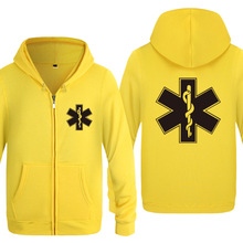 EMT Emergency Ambulance Printed Hoodies Men Brand Fleece Long Sleeve Mens Jacket Sweatshirt Coat Winter Hoody Moletom Sudaderas 2024 - buy cheap