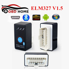 Mini ELM327 With Power Switch Bluetooth OBDII OBD2 Auto Code Scanner 25K80 Chip ELM 327 V1.5 For Multi-brands CAN-BUS 2024 - buy cheap
