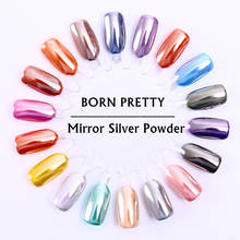 BORN PRETTY Silver Mirror Glitter Powder Shinning Nail Art Chrome Pigment Nail Glitter Dust Glitters Nailart Nail Dipping UV Gel 2024 - buy cheap