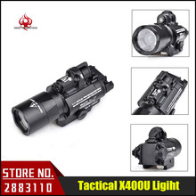 Arma de evolución nocturna X400U ULTRA LED, linterna para arma táctica, luz con láser rojo, para caza, NE01009 2024 - compra barato