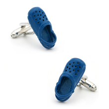 Men's Garden Shoes Cuff Links Copper Material Blue Color 2024 - buy cheap