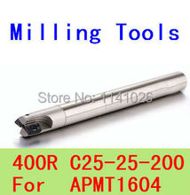 Free Shopping BAP 400R C25-25-200 Indexable Face Mill Holder Dia 25mm L=200mm  CNC Mill Tool Holder,Milling Tools,For APMT1604 2024 - buy cheap