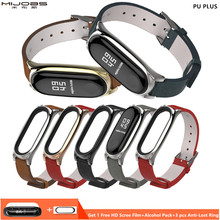 Mijobs Miband3 PU Plus Wrist Strap for Xiaomi Mi Band 3 Strap Bracelet Miband3 Wristband Smart Watch Correa Mi Band3 Accessories 2024 - buy cheap