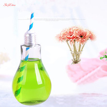 Cute Brief Fashion Innovative Light Bulb Fruit Juice Bottles Milk Juice Light Bulb Creative Juice Tea Drink Leak-proof Design 7Z 2024 - buy cheap