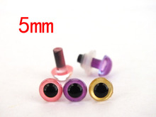 free ship!!60pcs/lot 5mm plush eyes /amigurumi eyes--pink and purple and gold 2024 - buy cheap