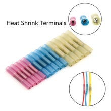 10Pcs Heat Shrink Butt Terminals Insulated Butt Electrical Splice Wire Connectors Cable Crimp Terminal Connector AWG 22-10 Kit 2024 - buy cheap