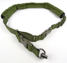 Military Adjustable One Point Gun Sling Tactical Bungee Rifle Sling OD Green 2024 - buy cheap