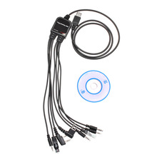 Multifunction 8 in 1 USB Programming Cable for kenwood baofeng motorola yaesu for icom Handy walkie talkie car radio CD Software 2024 - buy cheap