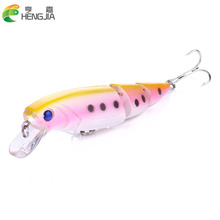 Minow jointed fishing lures 3 sections Jointed Hard Bait  Fishing lures tackles 10.5CM 14G 6# hooks 25pcs Diving  bassbatis 2024 - buy cheap