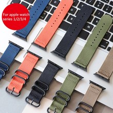 Модный нейлоновый ремешок для часов Apple Watch серии 4/2/1, Сменный ремень для iWatch Edition 38 40 42 мм 44 мм 2024 - купить недорого