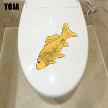 YOJA 25X14.3CM Modern Art Fish Wall Sticker Toilet Decal Home Decoration T3-1063 2024 - buy cheap