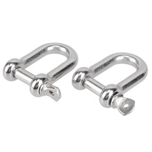 Hot sale 304 Stainless Steel Screw Pin D Style Chain Dee Shackle 4mm for Rigging M4 Pack Of 2 2024 - buy cheap