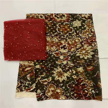 Tecido de seda de alta qualidade para mulheres vestido bordado tecido de seda africano tecido de seda metálico! Lxf5118 2024 - compre barato
