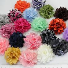 65pcs assorted satin veil cotton Flowers Rolled Rosettes for wedding decor,diy jewelry Headbands 2'' mixed colors 2024 - buy cheap