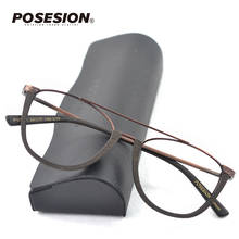 Posesion Wood Glasses Frames for Men Copper Frame Myopia Prescription Eyeglasses Frames Optical Eyewear oculos de grau 2024 - buy cheap