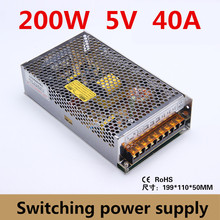 200W Switching power supply output DC 5V 40A for LED Strip CNC 3D Print equipment inductry Input ac 110-220V CE Rohs (S-200-5) 2024 - buy cheap