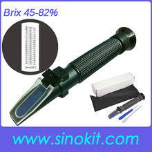 Free Shipping ABS Plastic 45-82%Brix and Sugar Hand Refractometer without calibration oil P-RHB-82ATC 2024 - buy cheap