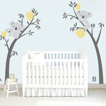 DIY Modern Koala Tree Branches Wall Decal Baby Nursery Wall Decor Vinyl Mural Wall Sticker For Kids Room Bedroom Wall Art Carved 2024 - buy cheap