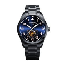 Carnival Mens Business Hollow Out Dial Automatic Self Wind Mechanical Wrist Watches 2024 - buy cheap