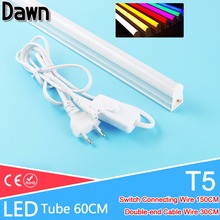 EU3pin 220v 60cm 9w LED Tube T5 / 1.5m Switch Cable Wire /30cm Double-End Cable Aluminum Tube Light Connection Power Adapter 2024 - buy cheap
