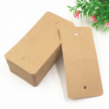 Natural Blank Kraft Paper Cardboard Classical Necklace Cards 48Pcs Jewelry/Wrist Bands/Pendant Packing Displays Cards Customized 2024 - buy cheap