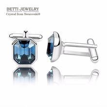 Ms.Betti 2018 hottest Valentine's boyfriend gifts Cuff links for men with Octagonal crystal from Swarovski for business men 2024 - buy cheap