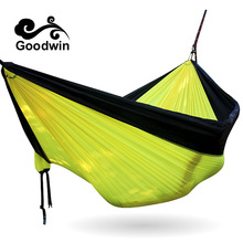 Free shipping Portable High Strength Parachute Fabric Camping Hammock Hanging Bed Outdoor Sleeping Hammock Camping Hammock 2024 - buy cheap