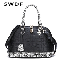 SWDF 2022 Women Genuine Leather Classic Messenger Bags Luxury Serpentine Bag Lady Crossbody Bags Designer Lock Handbags Bolsas 2024 - buy cheap