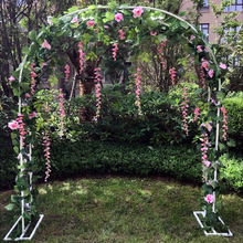 Marco nupcial con arco de flores de cerezo, decoración de fondo con arco de flores, soporte para puerta, decoración para fiesta de boda, accesorios 2024 - compra barato