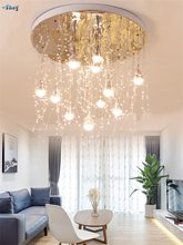 Luminária pendente de cristal estilo moderno, poste de iluminação, luminária decorativa para quarto, sala de estar, restaurante, cozinha 2024 - compre barato