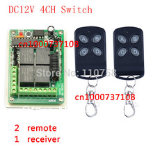 RF smart home controller Receiver DC12V 4CH transmitter +receiver HD04 Remote ,Momentary toggle inter-lock can adjust 2024 - buy cheap
