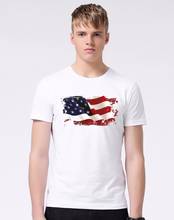 3D American Flag T Shirt For Men Summer Cool Short Sleeve Casual Brand Good Quality Comfortable Tops Tees M433 2024 - buy cheap