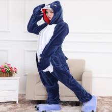 Kigurumi Adult Unisex Animal Shark Pajamas Adult Onesie Cosplay Costume Sleepwear For Party Jumpsuit conjoined Halloween 2024 - buy cheap