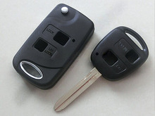 Carcasa de llave remota plegable con tapa modificada para coche, 2 botones, para Toyota Camry, Prado, land Cruiser, Previa, Ville, FOB 2024 - compra barato