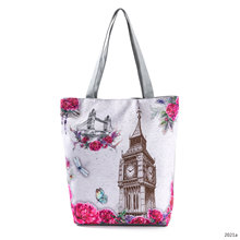 Miyahouse, повседневная сумка-тоут, женская сумка на плечо с цветочным принтом в виде башни, сумка для женщин, пляжная сумка, Bolsa Feminina 2024 - купить недорого