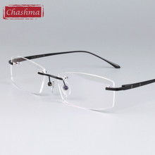 Chashma-Gafas de Luz sin montura para hombre y mujer, lentes de diseño de titanio puro, marco de calidad, sin marco 2024 - compra barato