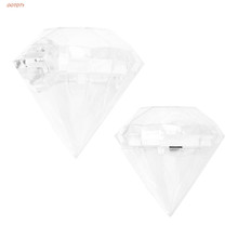 Wedding Party Home Clear Diamond Shape Transparent Plastic Candy Box Favor Decor 2024 - buy cheap