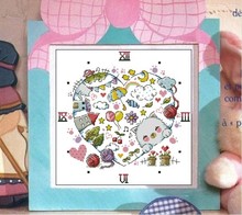 Gold Collection Counted Cross Stitch Kit Clock The Kitten Village Cat Kitty SO 2024 - buy cheap