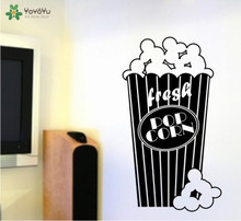 YOYOYU Wall Decal Popcorn Pattern Vinyl Wall Stickers Movie Modern Interior Accessories Decoration Kids Bedroom Decor Home SY760 2024 - buy cheap