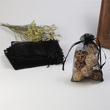 DoreenBeads модные ювелирные сумки из органзы с завязками прямоугольные черные цветные в случайном порядке (полезное пространство: 13x10 см) 15x10 см, 20 шт. 2024 - купить недорого