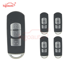 Kigoauto 5pcs New Style Car Key Cover 3 Button For Mazda Replacement Smart Key Shell 2024 - buy cheap