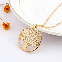 Products necklace Modern circular hollow out wishing tree pendant Fashion 2017 Accessory Casual Gift 2024 - buy cheap