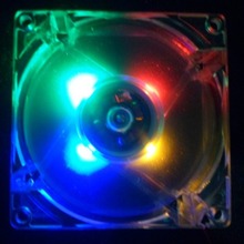 12V 0.20A 80 x 80 x 25 mm Computer fan 4 LED Silent PC Computer Case Cooler Cooling Fan Mod  blue and colorful light 2024 - buy cheap