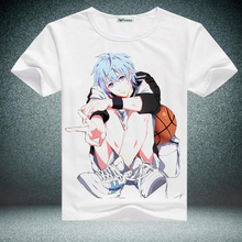 2018 New Fashion Casual Summer Anime Kuroko no Basket T-shirt Kuroko Tetsuya COSPLAY  Short-Sleeved Round Neck Cute T-shirt 2024 - buy cheap